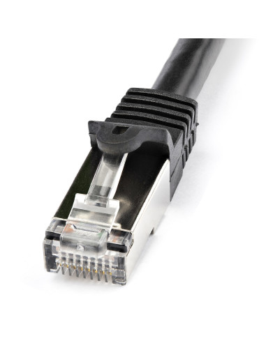 StarTech.com N6SPAT1MBK cavo di rete Nero 1 m Cat6 SF/UTP (S-FTP)