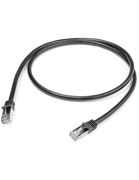 StarTech.com N6SPAT1MBK cavo di rete Nero 1 m Cat6 SF/UTP (S-FTP)