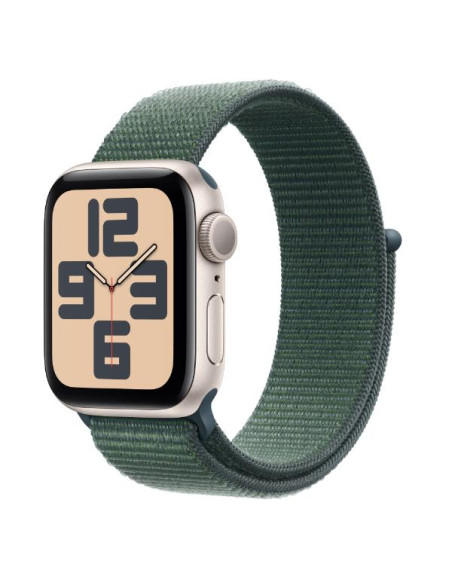 APPLE WATCH SE GPS 40MM STARLIGHT ALUMINIUM CASE WITH LAKE GREEN SPORT LOOP