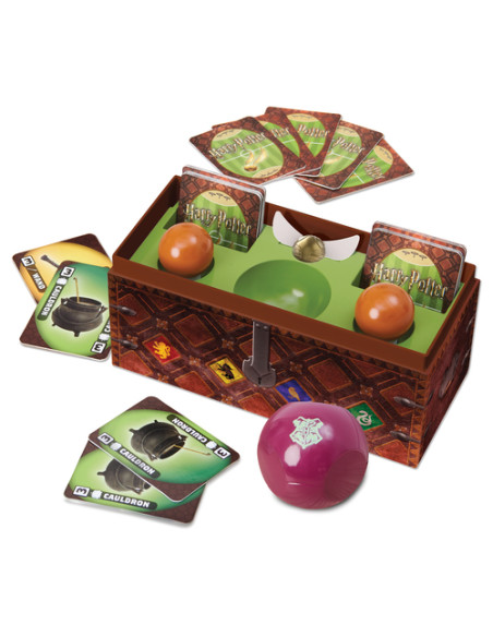 Wizarding World Games Harry Potter Caccia al Boccino d'oro, gioco di Quidditch da tavola per streghe, maghi e Babbani, gioco per