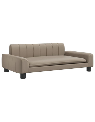Divano per Bambini Cappuccino 90x53x30 cm in Similpelle