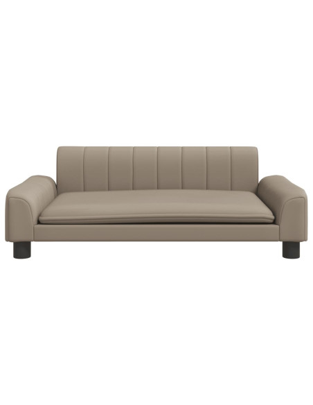 Divano per Bambini Cappuccino 90x53x30 cm in Similpelle