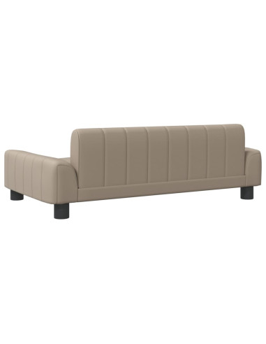 Divano per Bambini Cappuccino 90x53x30 cm in Similpelle
