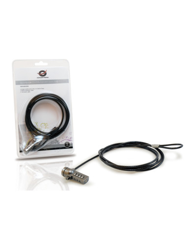 Conceptronic CNBCOMLOCK18 cavo di sicurezza Nero 1,8 m