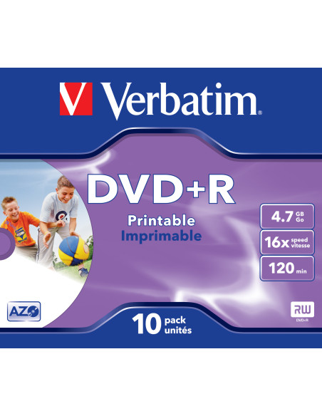 Verbatim 43508 DVD vergine 4,7 GB DVD+R 10 pz