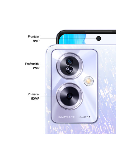 OPPO A79 5G Smartphone, AI Doppia fotocamera 50+2MP, Selfie 8MP, Display 6.72” 90HZ LCD FHD+, 5000mAh, RAM 8(Esp4GB/6GB/8GB)+R