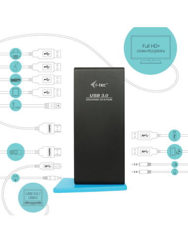 i-tec USB 3.0/USB-C Dual HDMI Docking Station