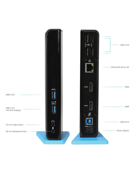 i-tec USB 3.0/USB-C Dual HDMI Docking Station