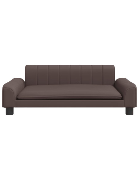 Divano per Bambini Marrone 90x53x30 cm in Similpelle