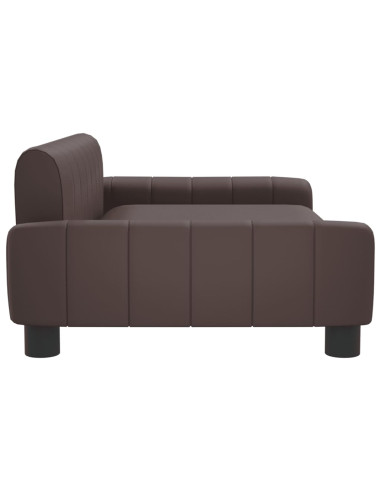 Divano per Bambini Marrone 90x53x30 cm in Similpelle