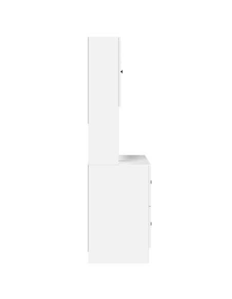 Mobile da Cucina Bianco 95x50x180 cm Legno Multistrato