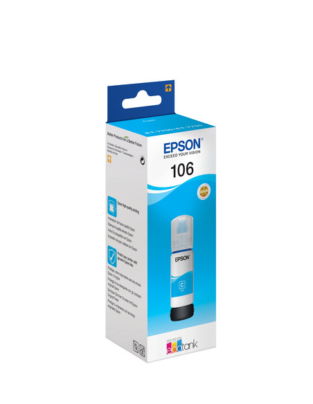 Epson 106 EcoTank Cyan ink bottle