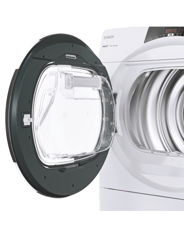 Candy RapidÓ , Asciugatrice 9 KG, Classe E, Bianco, Vapore, Wi-Fi, ROE H9A2TCEX-S
