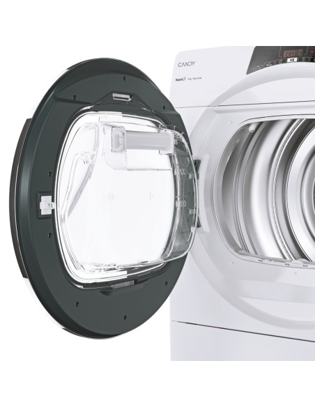 Candy RapidÓ , Asciugatrice 9 KG, Classe E, Bianco, Vapore, Wi-Fi, ROE H9A2TCEX-S