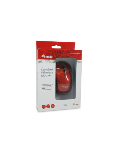 Equip 245113 mouse Ufficio Ambidestro RF Wireless Ottico