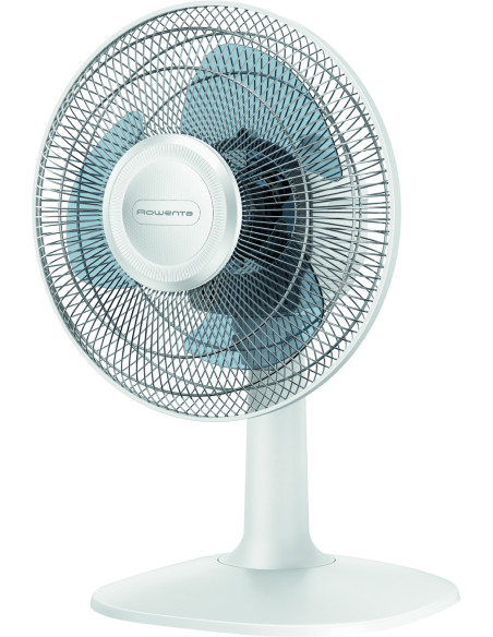 Rowenta Essential+ VU2330 Essential +, Ventilatore da Tavolo, 3 Velocità, Silenziosità 46 dBA, Design compatto, Flusso d’ari