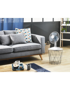 Rowenta Essential+ VU2330 Essential +, Ventilatore da Tavolo, 3 Velocità, Silenziosità 46 dBA, Design compatto, Flusso d’ari 2