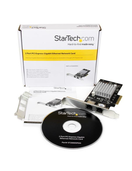 StarTech.com Scheda adattatore server di rete Gigabit Ethernet PCI Express (PCIe x4) a due porte - Intel i350 NIC