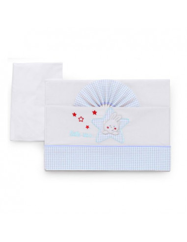 Lenzuola carrozzina Italbaby 15 3010 202 STAR Set Completo Azzurro Azz