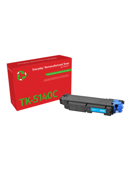 Everyday Rigenerato Toner rigenerato Everyday™ di Xerox Ciano compatibile con Kyocera TK-5140C, Capacità standard