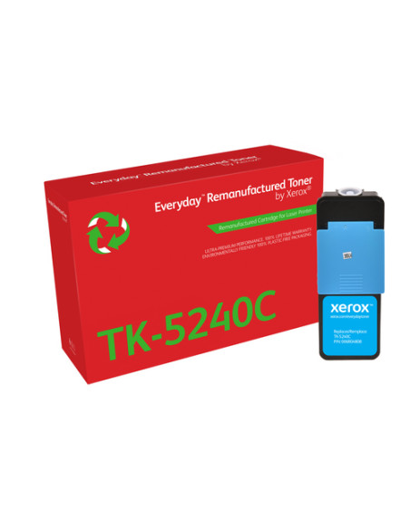 Everyday Rigenerato Toner rigenerato Everyday™ di Xerox Ciano compatibile con Kyocera TK-5240C, Capacità standard