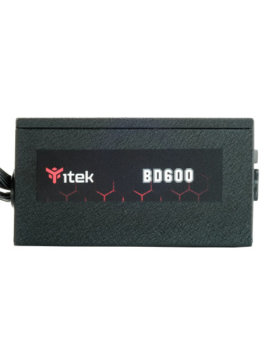 itek BD600 alimentatore per computer 600 W 24-pin ATX ATX Nero