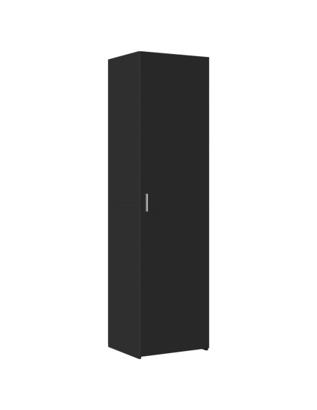 Credenza Nera 50x42,5x185 cm in Legno Multistrato