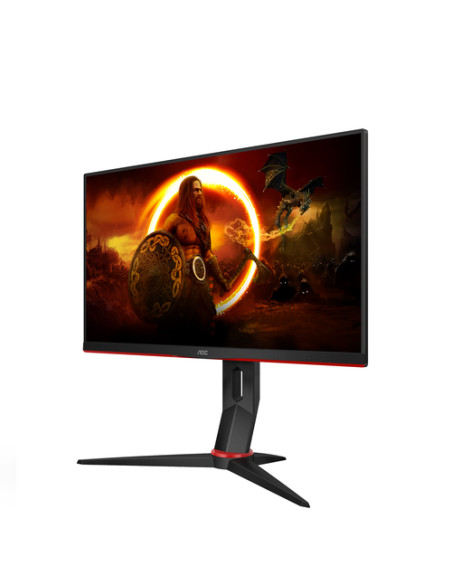 AOC 24G2SPU/BK Monitor PC 60,5 cm (23.8") 1920 x 1080 Pixel Full HD Nero, Rosso