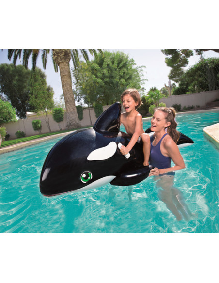 Bestway 41009 galleggiante da piscina e da spiaggia Nero, Bianco Fantasia Vinile Gonfiabile cavalcabile