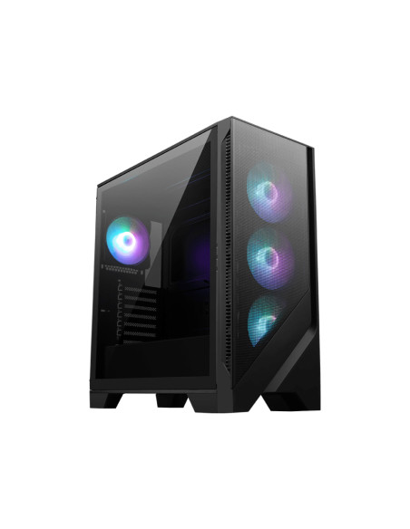 MSI MAG FORGE 320R AIRFLOW computer case Micro Tower Nero, Trasparente