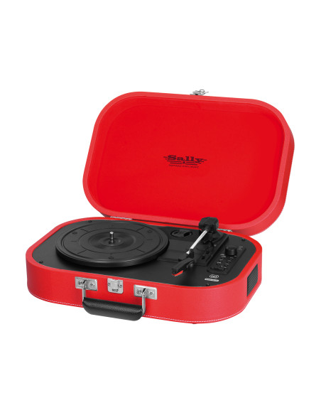 Trevi SALLY GIRADISCHI STEREO WIRELESS USB AUX-IN BATTERIA RICARICABILE TT 1020 BT ROSSO