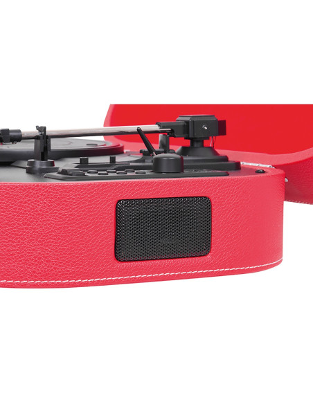 Trevi SALLY GIRADISCHI STEREO WIRELESS USB AUX-IN BATTERIA RICARICABILE TT 1020 BT ROSSO