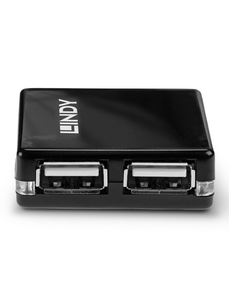 Lindy 42742 hub di interfaccia 480 Mbit/s Nero