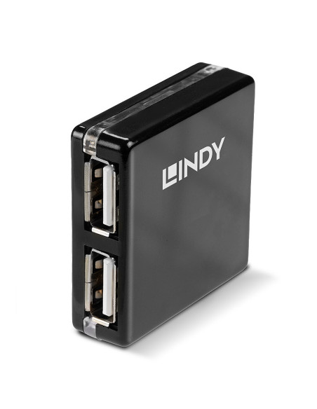 Lindy 42742 hub di interfaccia 480 Mbit/s Nero