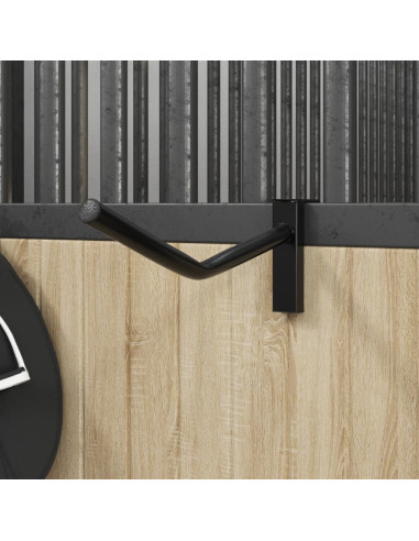 Portasella con Gancio per Briglia a Braccio Singolo Nero Ferro