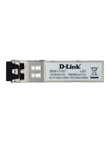D-Link DEM-311GT modulo del ricetrasmettitore di rete Fibra ottica 1000 Mbit/s SFP 850 nm