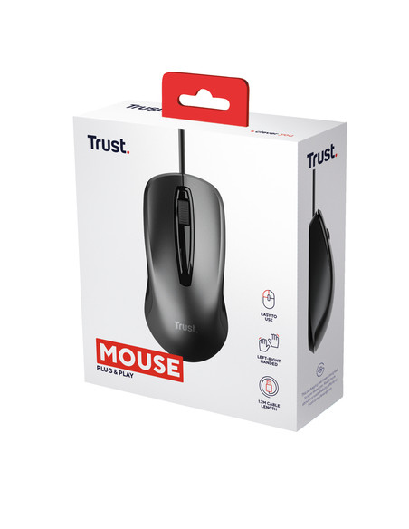 Trust 24657 mouse Ufficio Ambidestro USB tipo A Ottico 1200 DPI