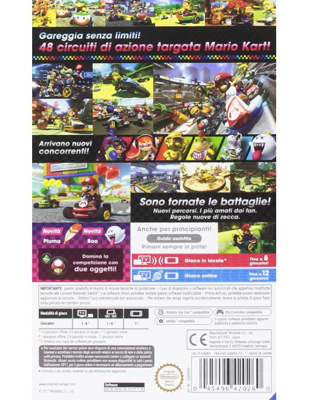 Nintendo Mario Kart 8 Deluxe Standard Inglese Nintendo Switch