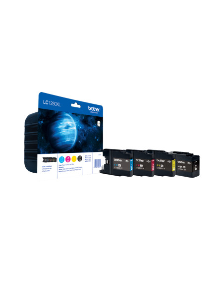 Brother LC1280XLVALBP cartuccia d'inchiostro 4 pz Originale Nero, Ciano, Magenta, Giallo