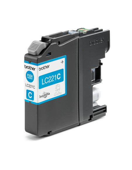 Brother LC221C cartuccia d'inchiostro 1 pz Originale Ciano