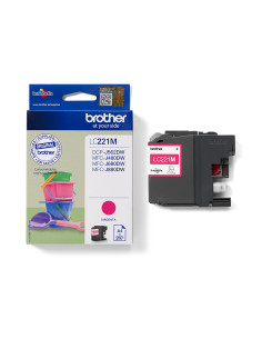 Brother LC221M cartuccia d'inchiostro 1 pz Originale Magenta 2