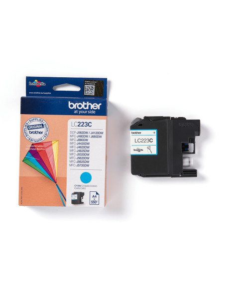 Brother LC223C cartuccia d'inchiostro 1 pz Originale Ciano