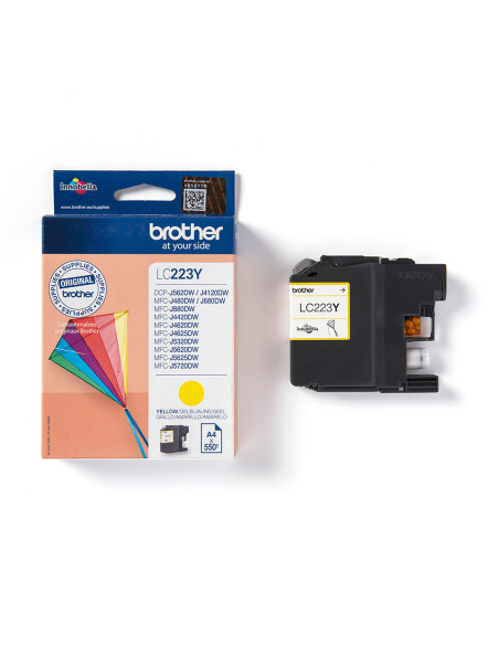 Brother LC223Y cartuccia d'inchiostro 1 pz Originale Giallo