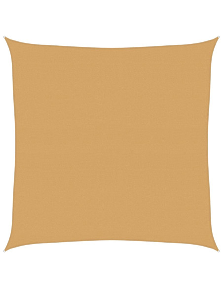 Vela Parasole 160 g/m² Quadrata Sabbia 4,5x4,5 m in HDPE