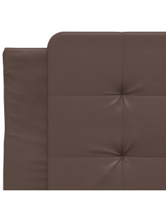 Giroletto con Luci LED Marrone 80x200 cm in Similpelle