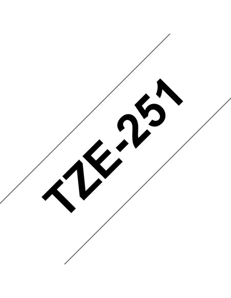 Brother TZE-251 nastro per etichettatrice Nero su bianco