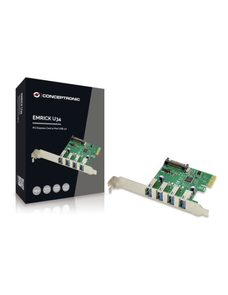 Conceptronic EMRICK02G scheda di interfaccia e adattatore Interno USB 3.2 Gen 1 (3.1 Gen 1)
