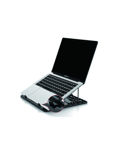 Conceptronic ERGO Laptop Cooling Stand Supporto per computer portatile Nero 39,6 cm (15.6")