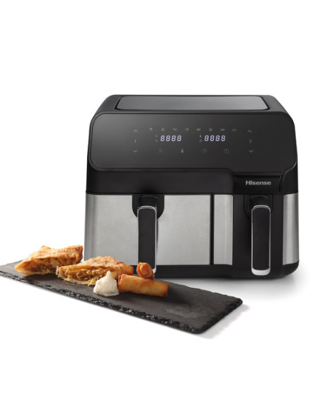 Hisense HAF2900D friggitrice Doppia 8,6 L Indipendente 1700 W Friggitrice ad aria calda Nero