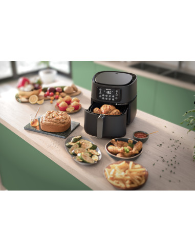 Philips Serie 5000 Airfryer 7.2L, Friggitrice ad aria 16-in-1, App per ricette , accessorio teglia HD9285/93